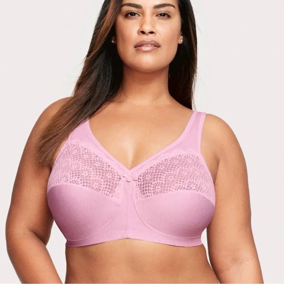 2 BRAS Glamorise 40F Sport 42F WireFree Custom MagicLift Moist Control 1064 1166 - Picture 1 of 13